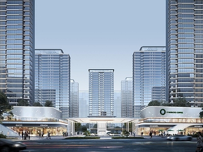 现代住宅区建筑合集
